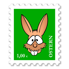 osterhasen-briefmarke