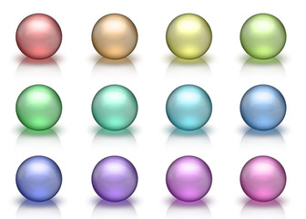 boutons multicolores