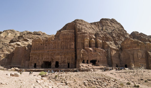 Palace and Corinthian tomb, Petra Jordan