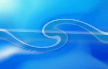 Blue background with a curve