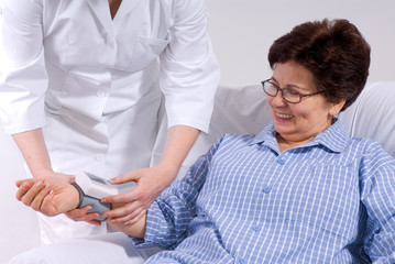 doctor and patient at the examination