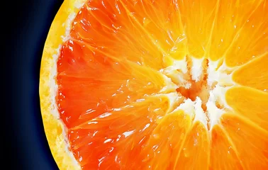 Afwasbaar Fotobehang Plakjes fruit Oranje2