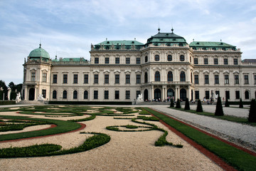 Obraz premium Belvedere castle in Vienna. Vintage landmark of Austria.