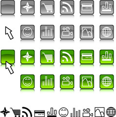 Set of icons.