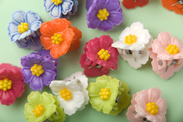 Floral hairpins