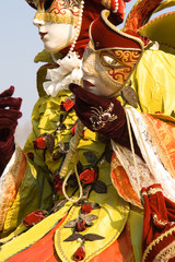 Obraz premium Venetian carnival costume