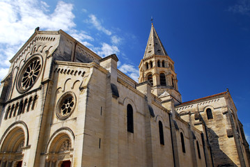Gothic church in city of Nimes in southern France