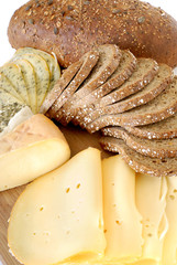 Cheese board and bread