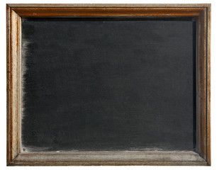 Fototapeta premium Old blackboard isolated on a white background.