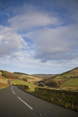 Open country road in Yorkshire