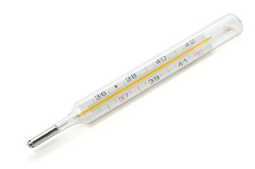 Thermometer isolated on a white