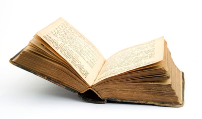 old books studio isolated over white