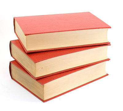 old books studio isolated over white