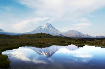 Mountains landscape on Kamchatka