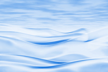 Obraz premium Vague et mer bleues