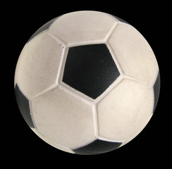 Ball football soccer isolated on black