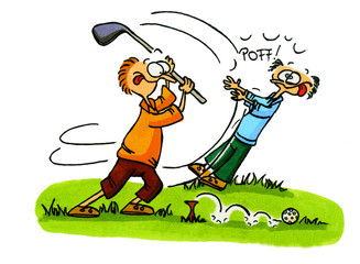 Golf Cartoons Serie Bild 3
