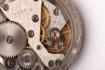 Fototapeta na wymiar Watch mechanism