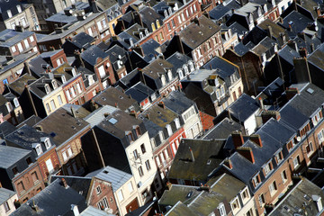 Roofs of houses in Le Treport