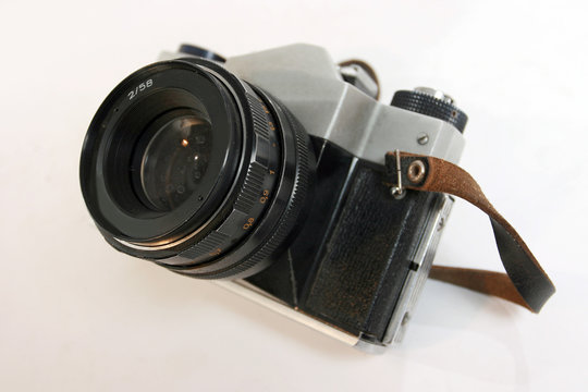 Old soviet mechanical camera
