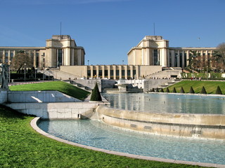 Vue générale du Trocadéro, Paris. © Bruno Bleu