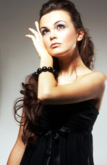 Woman with Long Brown Hair