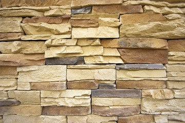 Detail from granite stone wall