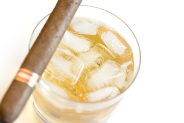 Cigar and whiskey on the rocks #1