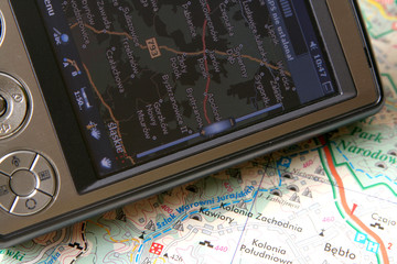 GPS and map