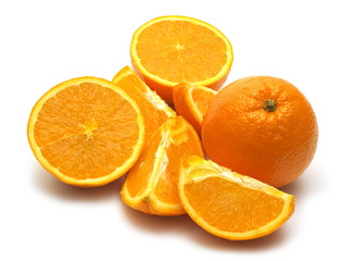 orange on white background