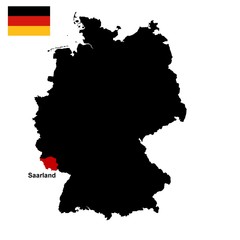 Fototapeta premium deutschland - bundesland baden saarland
