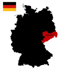 Obraz premium deutschland - bundesland sachsen