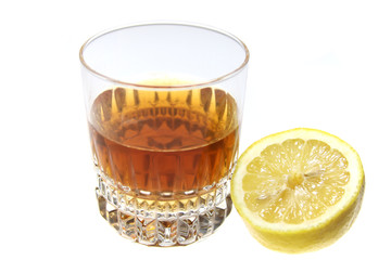 Drink with lemon