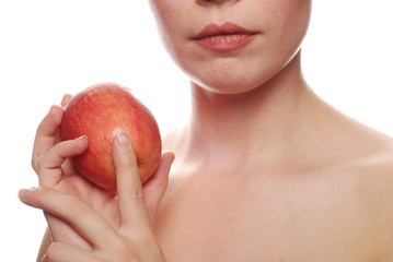 beautiful woman posing for a health and beauty concept