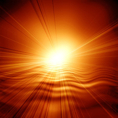 Obraz premium Glowing sunset