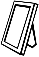 black and white picture frame