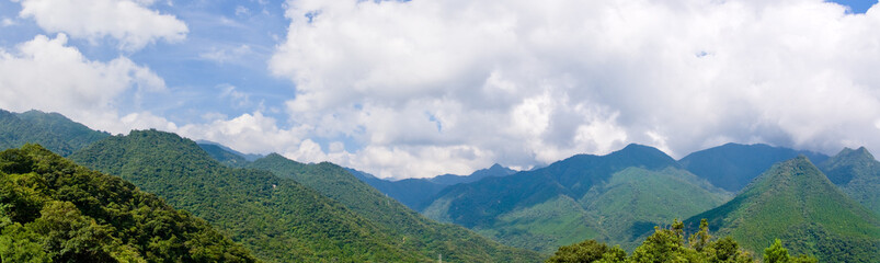 Panoramic mountains 