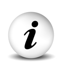 Information Symbol - white