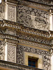 Détail d'une façade, Prague