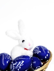 Easter egg and rabbit