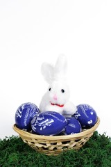 Easter egg and rabbit