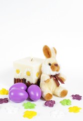 Easter egg and rabbit