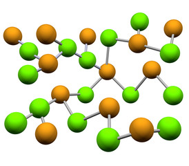Clipart of a molecule formation in chemistry