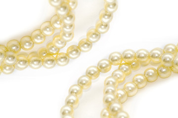 pearls isolated on white