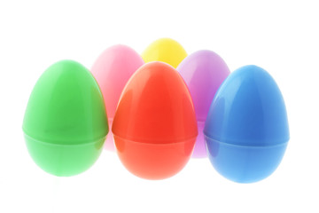 Easter Eggs on White background