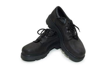 Heavy-duty shoes isolated on the white background