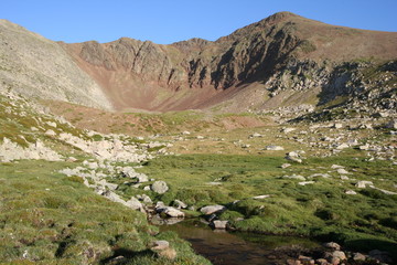 Fototapeta na wymiar puig occidental de coll roig - pyrenees orientales