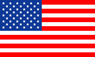 Naklejka premium USA FLAG VECTOR ILLUSTRATION