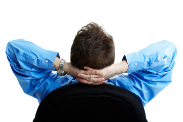 Business relaxation of the businessman