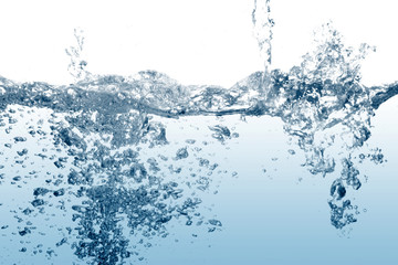 The abstract water splash background
